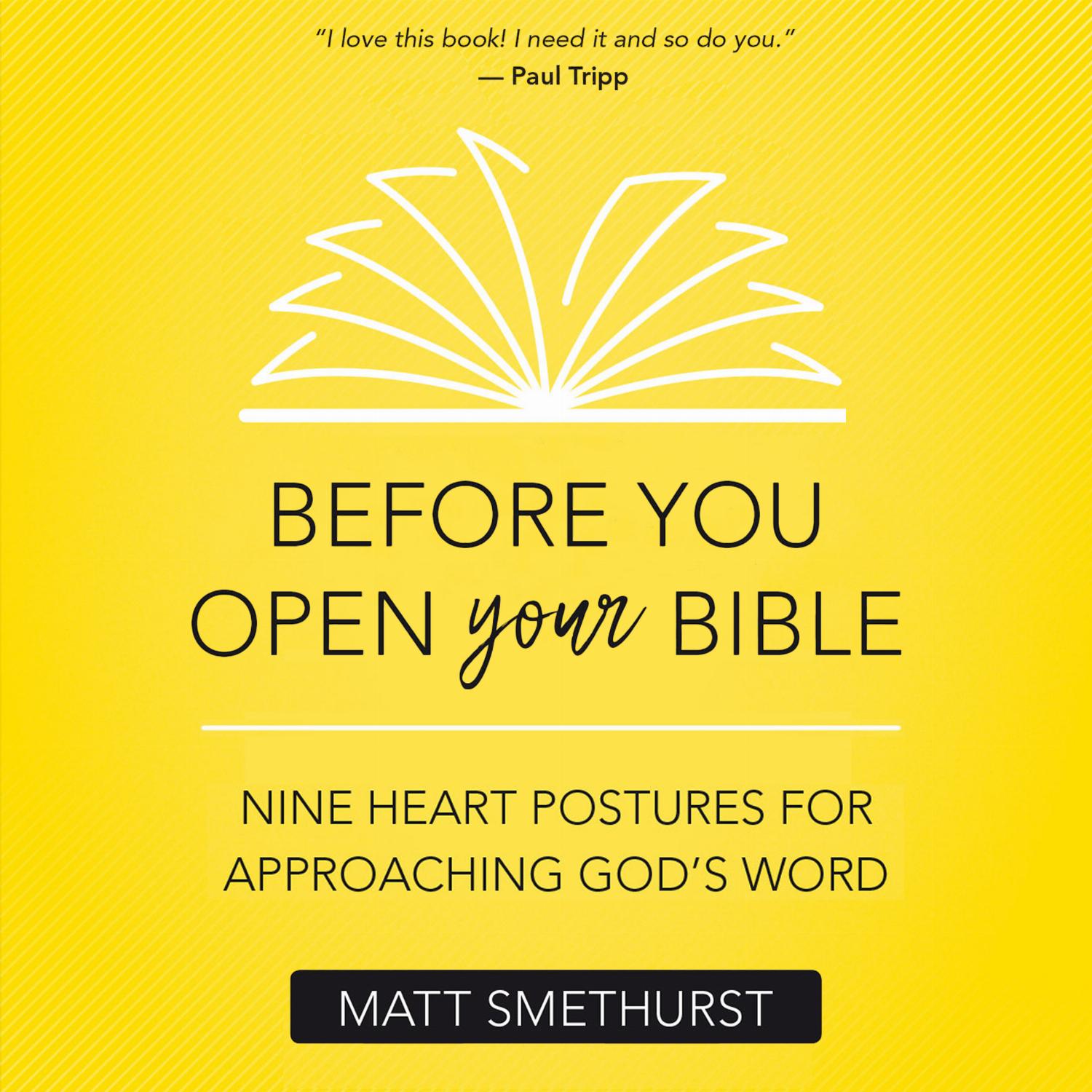 Before You Open Your Bible